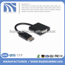 Black Display Port to DVI Adapter Cable Male to Female